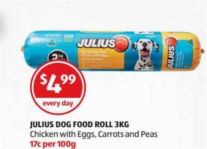 aldi dog food roll review australia