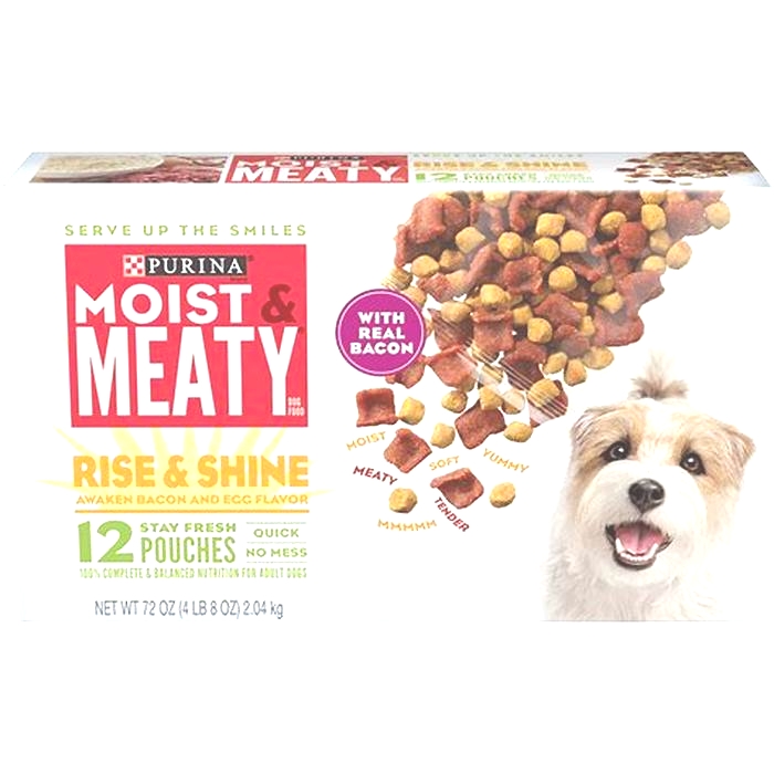 calories in moist and meaty dog food