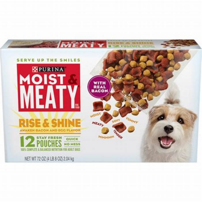 calories in purina moist and meaty dog food