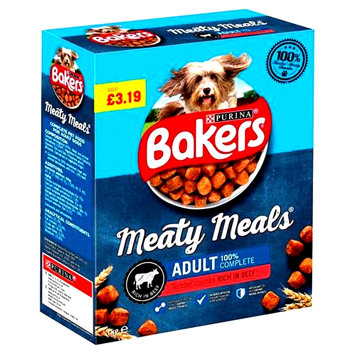 dog food with chunks of meat