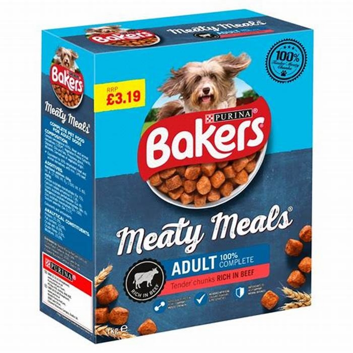 dog food with meat chunks