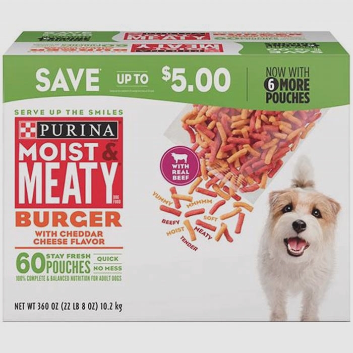 is purina moist and meaty burger good for dogs