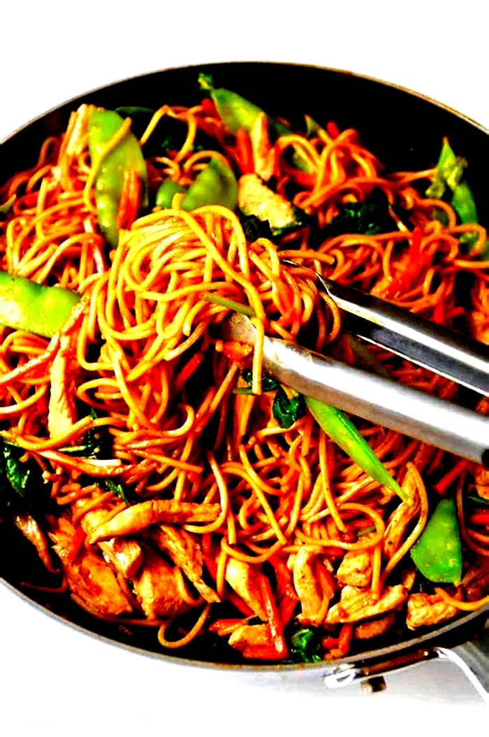 lo mein and chicken recipe