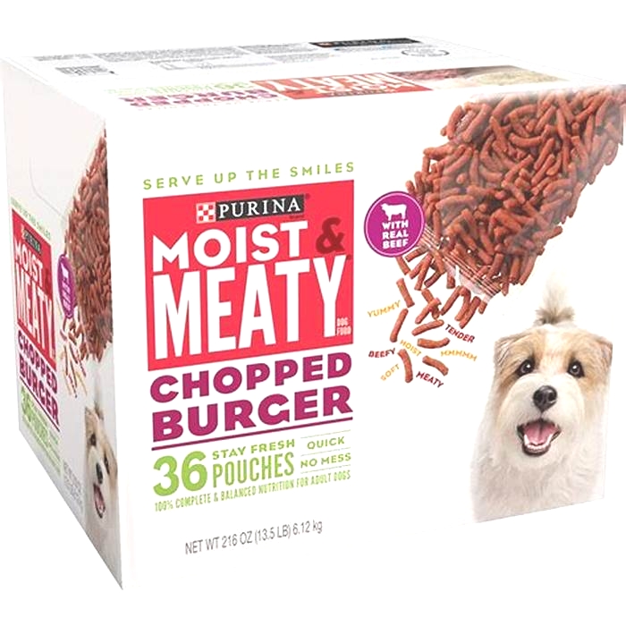 moist and meaty dog food ingredients