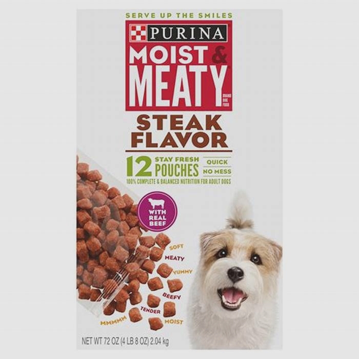 moist and meaty dog food steak