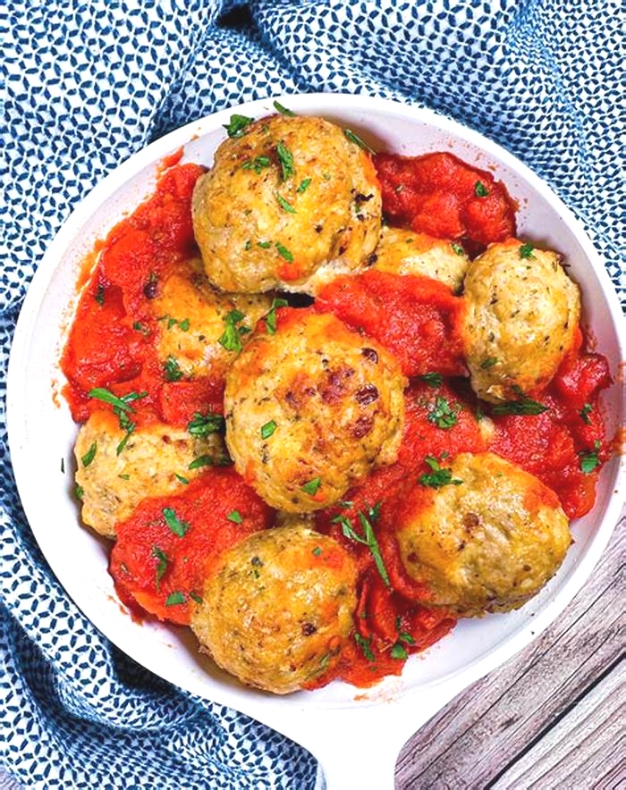 moist chicken meatballs baked