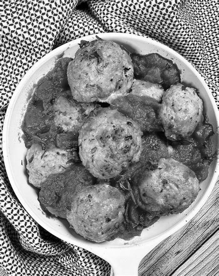 moist chicken meatballs