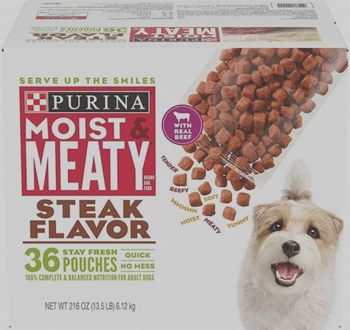 purina moist and meaty steak flavor dog food