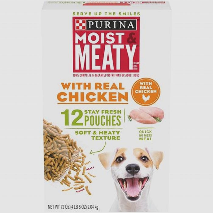 purina moist and meaty with real chicken